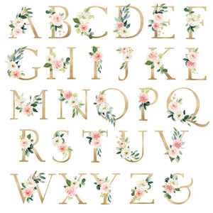 Blushed Collection - Floral Monogram - Print