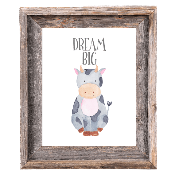 Provincial Collection - Cow Dream Big - Print