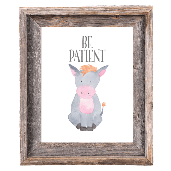 Provincial Collection - Donkey Be Patient - Print