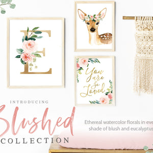 Blushed Collection - Floral Deer - Instant Download