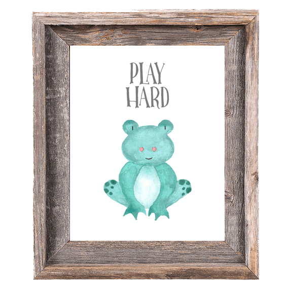 Provincial Collection - Frog Play Hard - Print