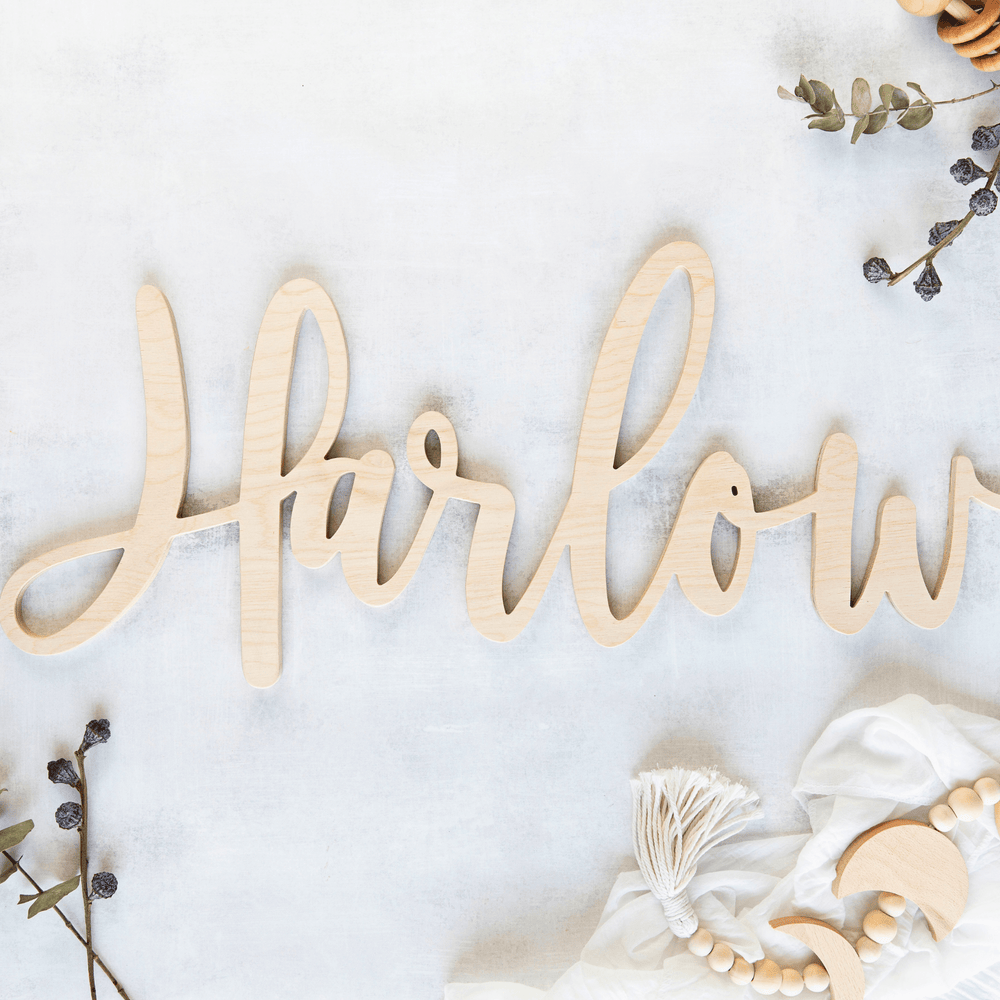 Best Selling Harlow Font - Script Cutout Name Sign