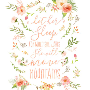 Floral Whimsy Collection - Let Her Sleep - Print