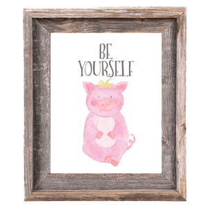 Provincial Collection - Pig - Be Yourself - Print