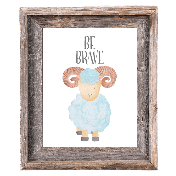 Provincial Collection - Ram - Be Brave - Print