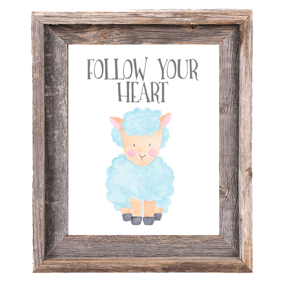 
        Provincial Collection - Sheep - Follow Your Heart - Print
        