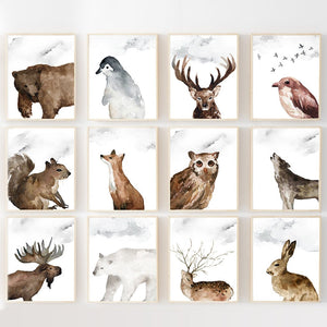 Wildwood Collection - Full Woodland + Arctic Animal Collection Without Words Version 2- Instant Download