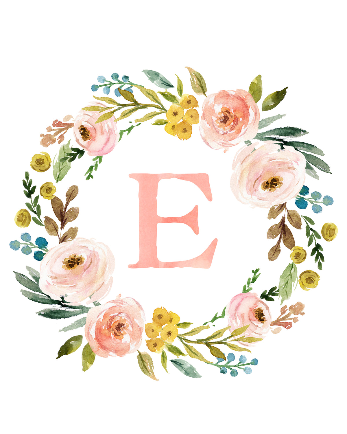 Spring's in Bloom- Monogram Floral Letter