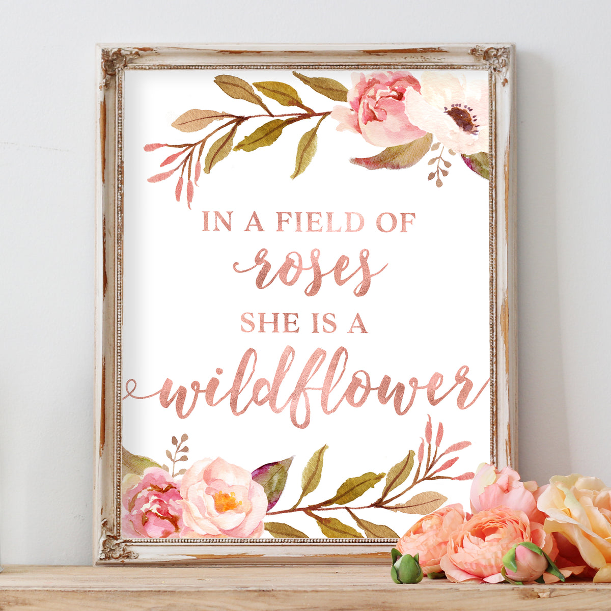 She is a Wildflower Art Print